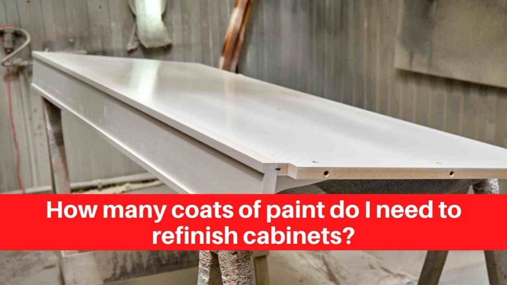 How many coats of paint do I need to refinish cabinets