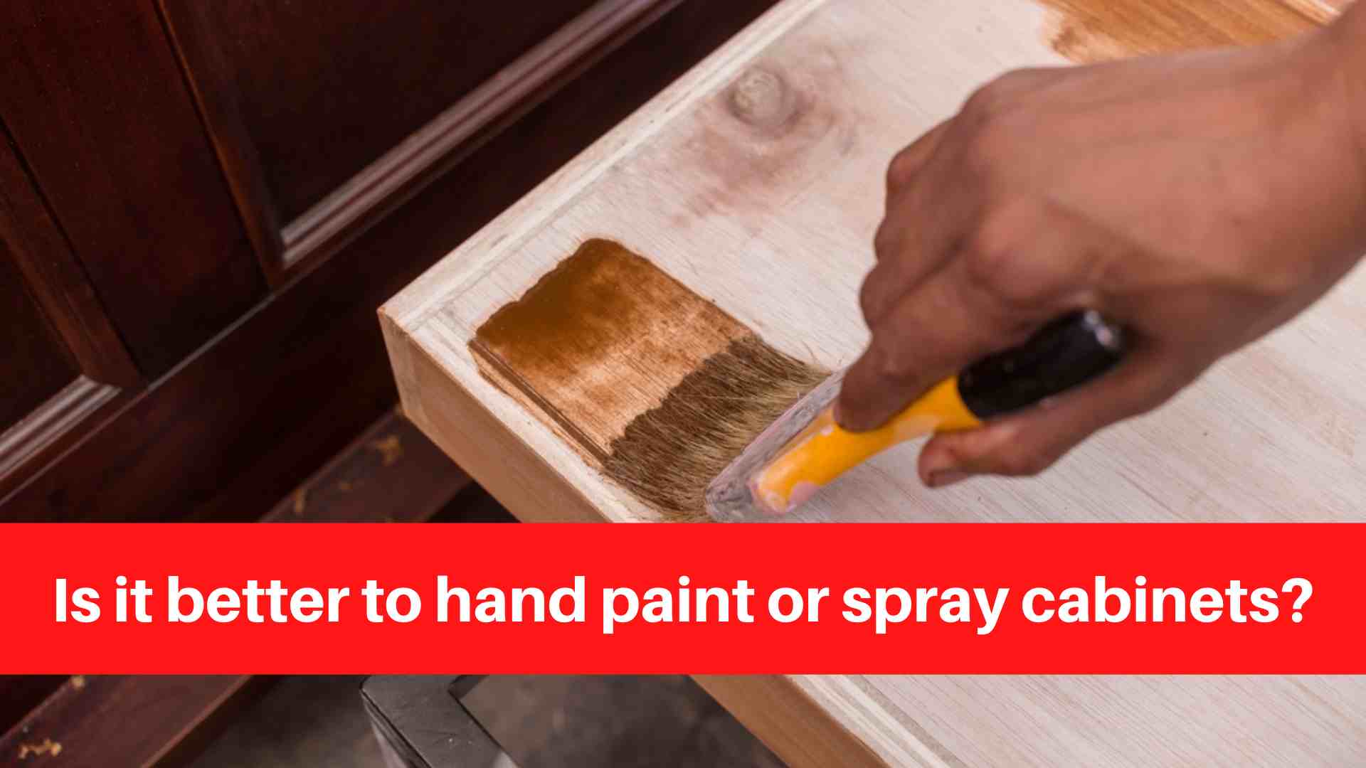 Is it better to hand paint or spray Refinishing